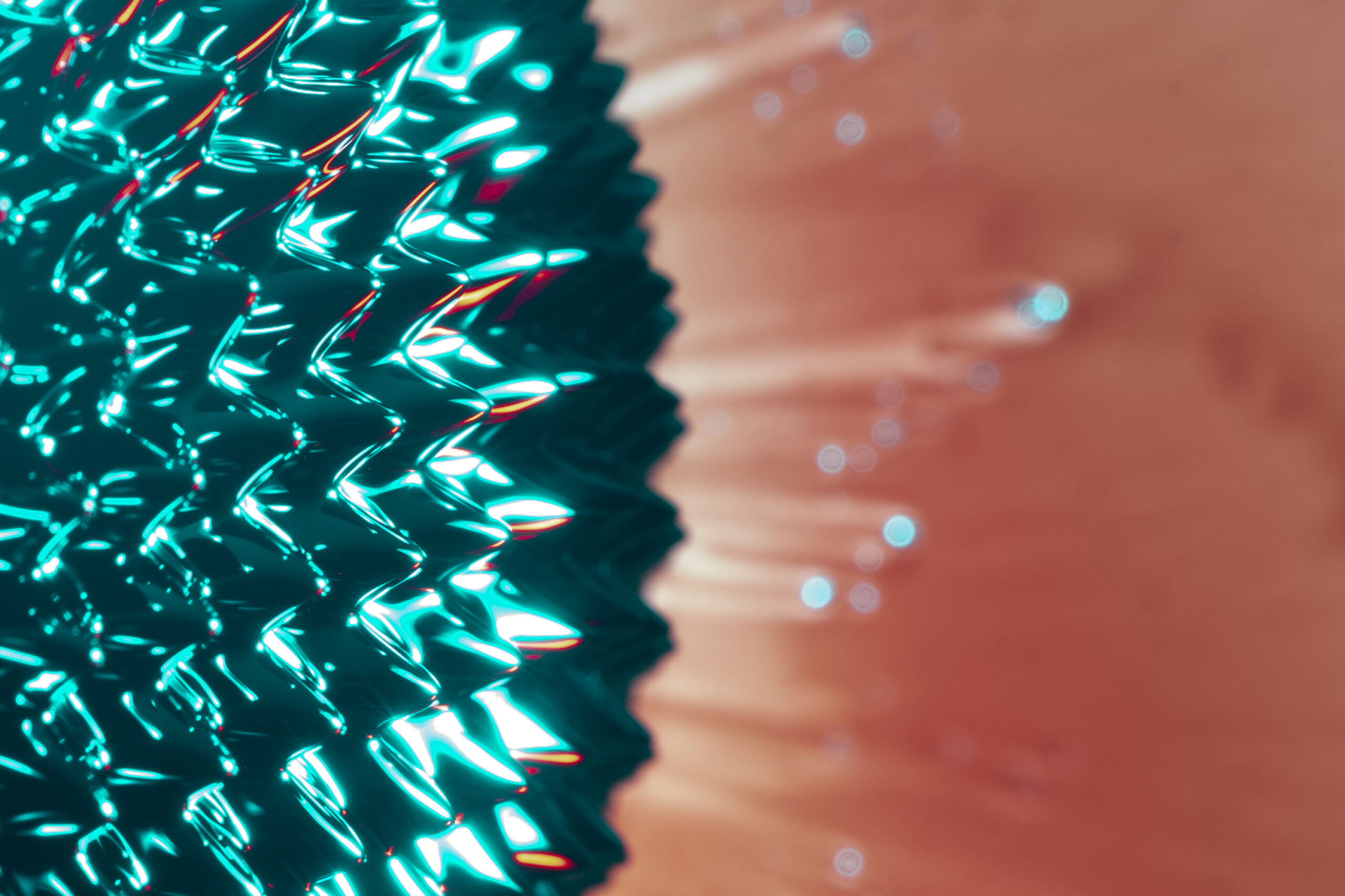 Nanoscale particles visualized at near-atomic resolution with transmission electron microscopy